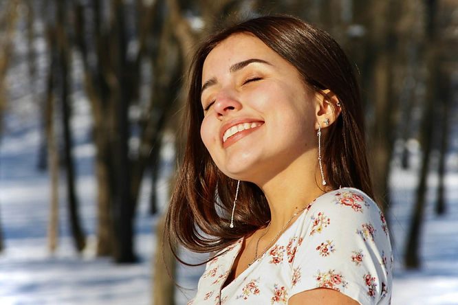 lady smiling