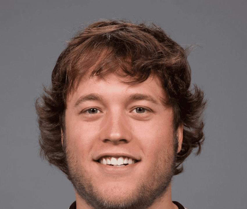 Matthew Stafford Veneers Before and After: Who’s Really to Blame? 2 Young Matthew Stafford smiling in a portrait, showing his natural teeth before cosmetic dentistry